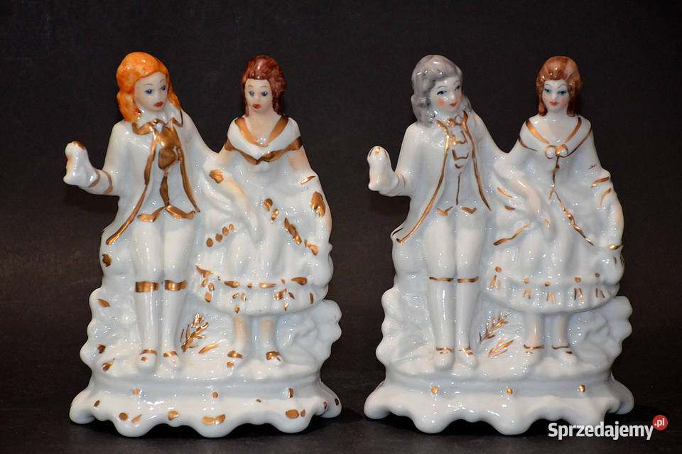 Porcelana Roceram figurka pary 11x15x17 Środa Wielkopolska