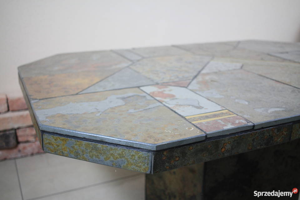 Piękna ława kamienna nietypowa i stylowa śląskie Pszczyna