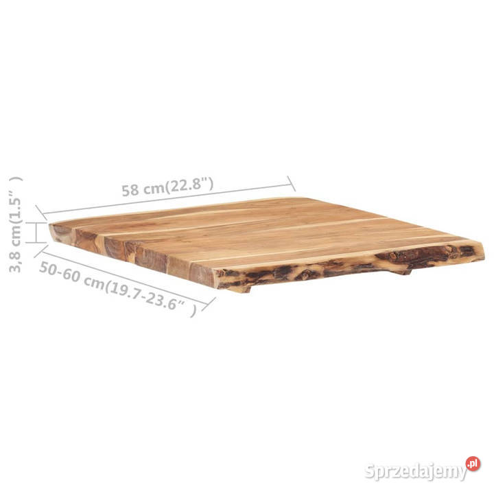 Blat lite drewno akacjowe 58x5060x38 WM286328 mazowieckie Warszawa sprzedam