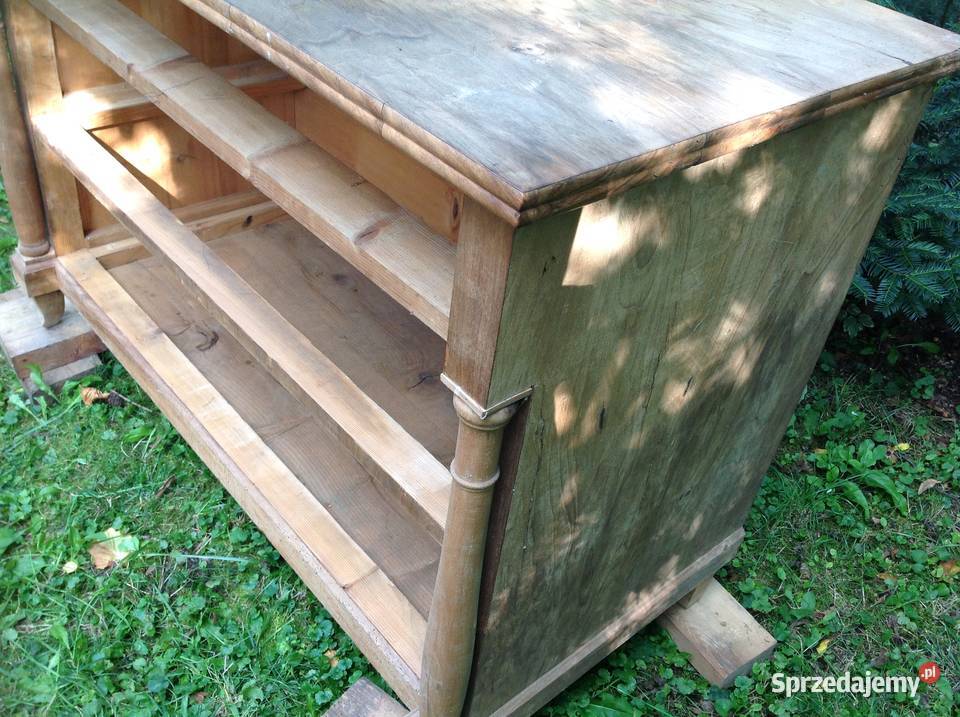 Drewniana Komoda z Szufladami Orzech Antyk lubuskie Nowa Sól