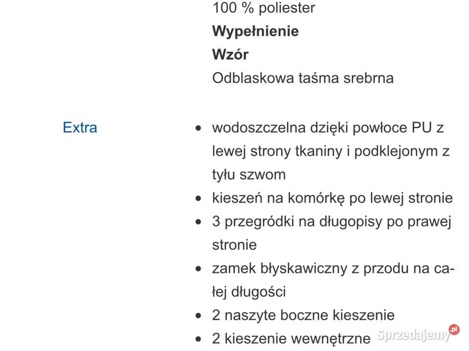 Kamizelka Zimowa Robocza Ostrzegawcza PLANAM r L Rozmiar L Nowa Sól
