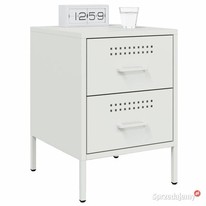 Szafka nocna biała 36x39x505 stal WM842932 Warszawa sprzedam
