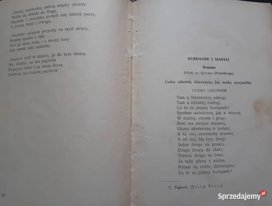 Adam Mickiewicz Ballady i Romanse Sp Wyd Książka Koźminek