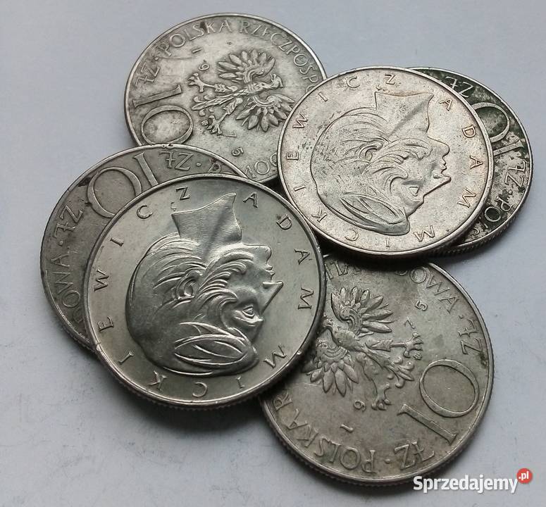 POLSKA10 CuNiADAM MICKIEWICZ6 SZTUK mazowieckie