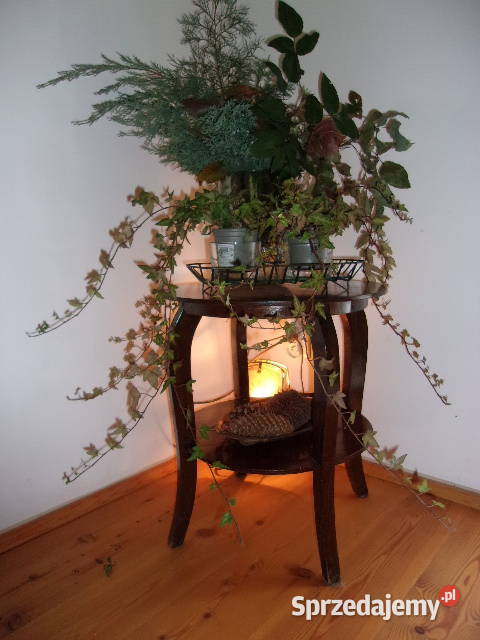 Fantazyjny kwietnik niski stoliczek pomocnik