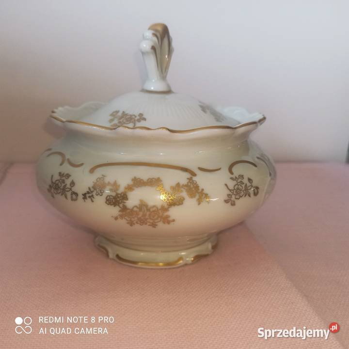 Puzdro kremowo złote Syg Schirnding US Zone Gdańsk