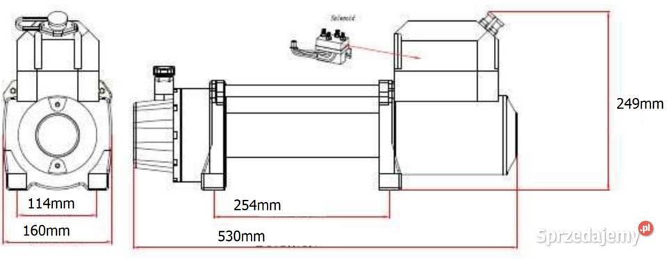 Wyciągarka Elektryczna 12000lbs 55T 12V Solec Kujawski