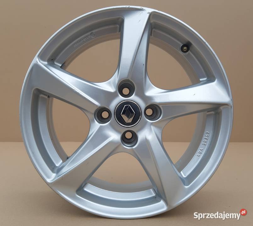 RENAULT FELGI ALUMINIOWE KOMPLET 16 4X100 ET40 Średnica 16" Bieleń