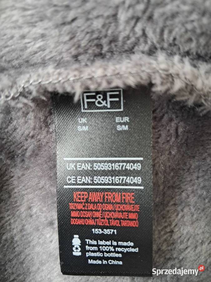 Szlafrok męski szary XL F F do sprzedania Kraków sprzedam