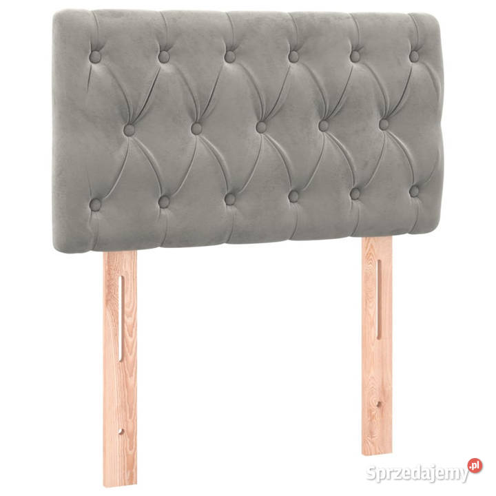 Zagłówek do łóżka z LED jasnoszary 80x7x7888 Warszawa