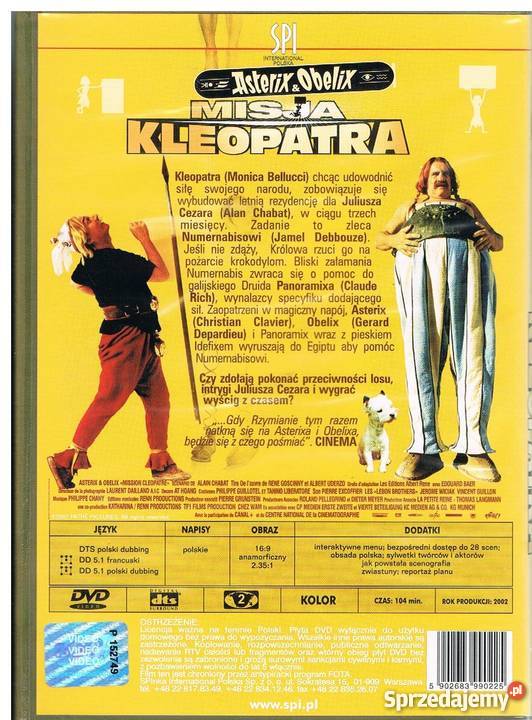 Asterix i Obelix 4 filmy 5 płyt DVD Łódź