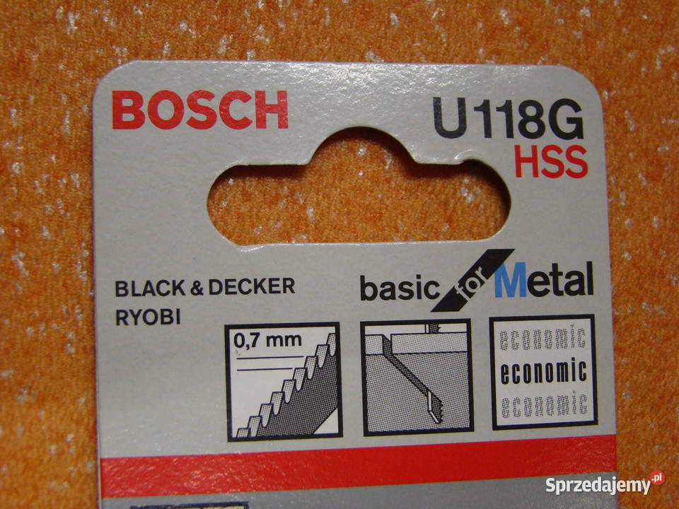 Brzeszczot BOSCH typ U 118 G 3 Ref 2 608 631 770 Ręczne Bielsko-Biała