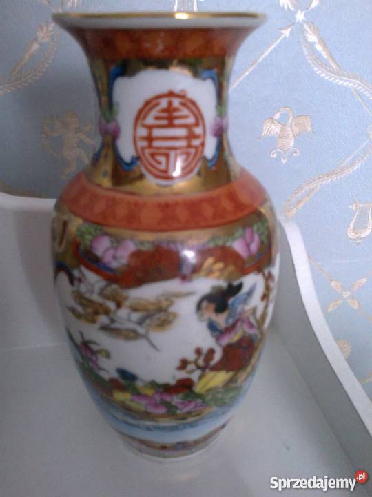 Porcelanowy wazon chiński Wyposażenie wnętrz Warszawa