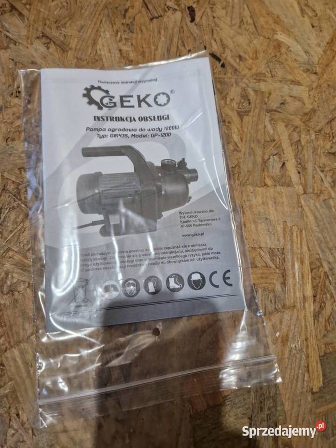 Pompa ogrodowa do wody 1200W G81435 wielkopolskie