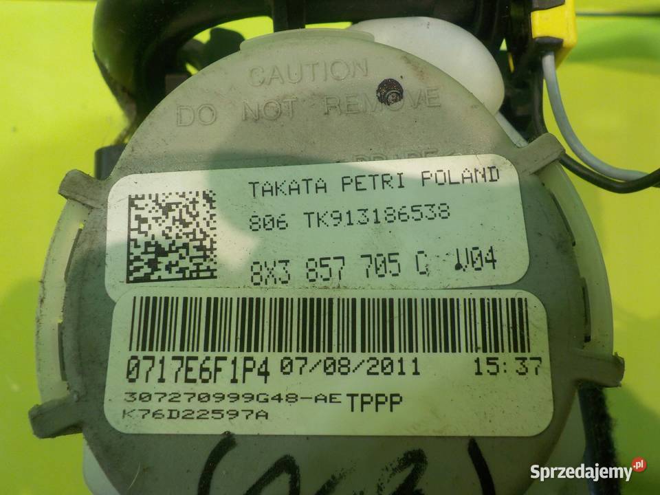 AUDI A1 8X 11r pas bezpieczenstwa lewy przod Suków