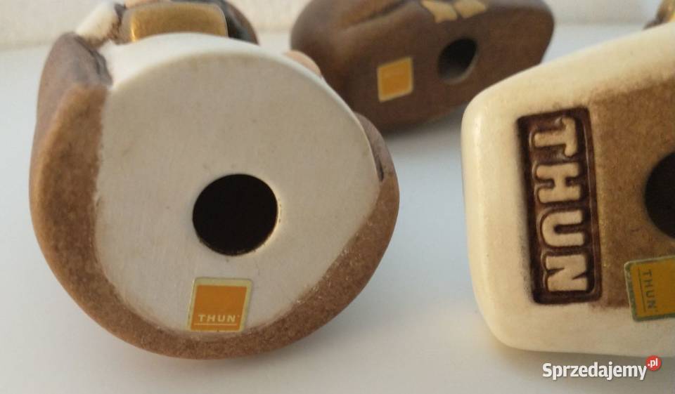 Figurki ceramiczne włoskie THUN 4 1 Rot Ceramic Boże Narodzenie wielkopolskie Krotoszyn