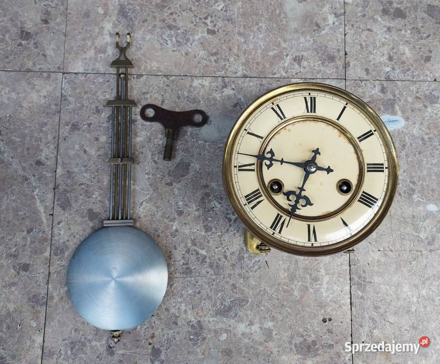 179 Zestaw mechanizm starego zegara ściennego
