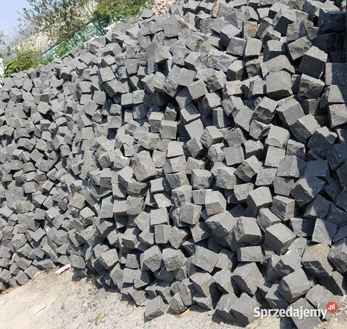 Kostka Brukowa Bazaltowa Granitowa Czarna Kamień Nadarzyn