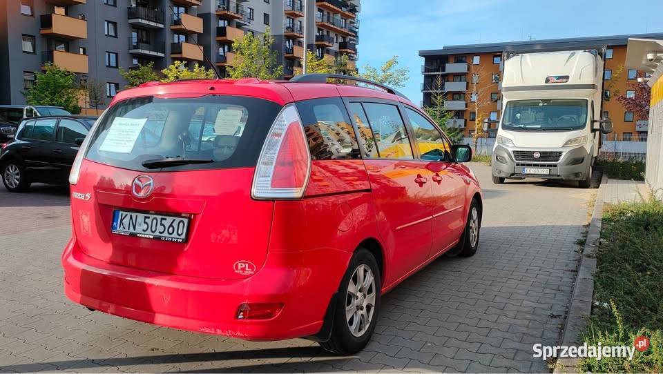 Mazda 5 2008 r 20 Diesel 7 Os uszkodzony 2000cm3 Kraków