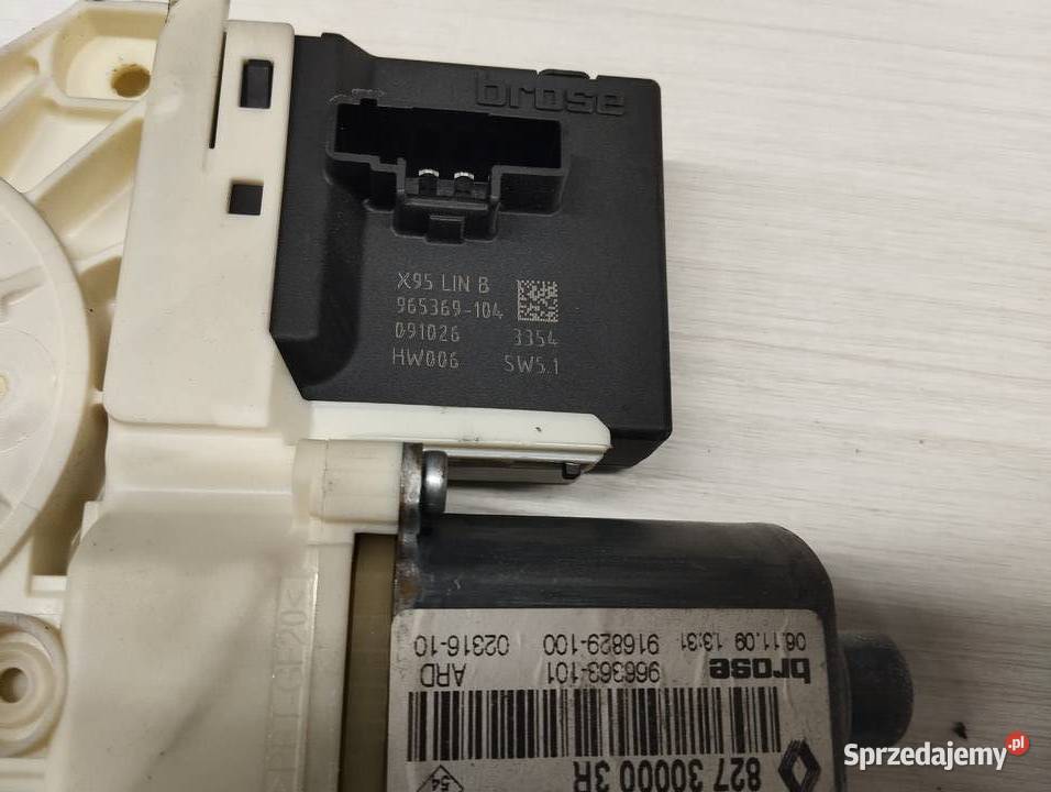 Silniczek szyby prawy tył Megane III 965369104 Wyposażenie elektryczne łódzkie Łask