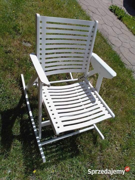 Krzesło bujane składane do ogrodu na taras Krzesła ogrodowe podkarpackie