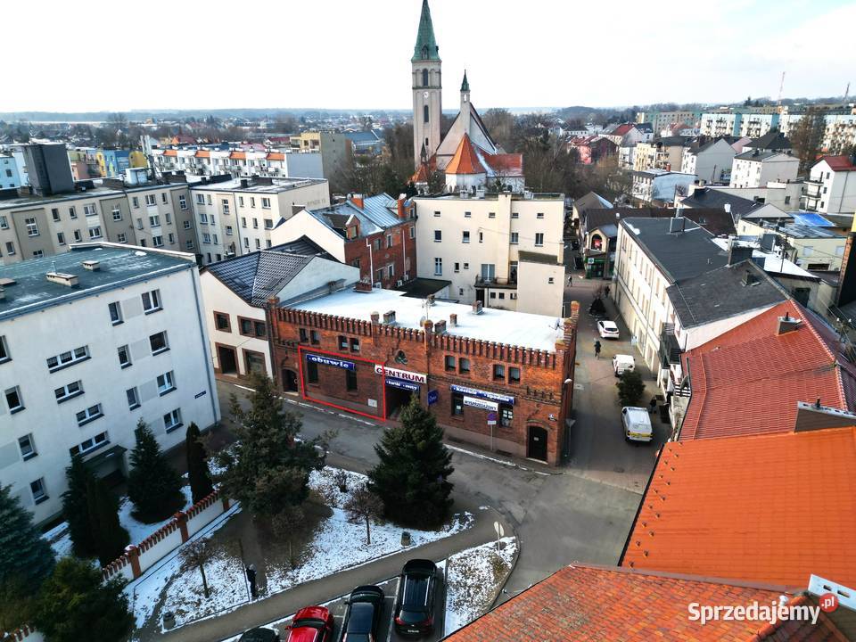 Lokal usługowy 70 m parter centrum wysoki sufit Olesno