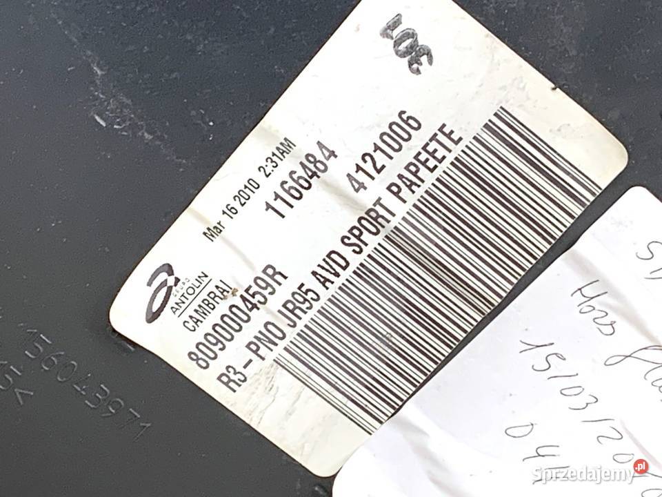 BOCZEK DRZWI PRZÓD PRAWY RENAULT SCENIC III