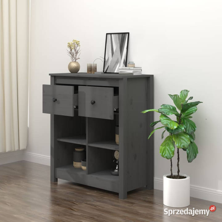 Szafka szara 70x35x80 lite drewno sosnowe mazowieckie Warszawa