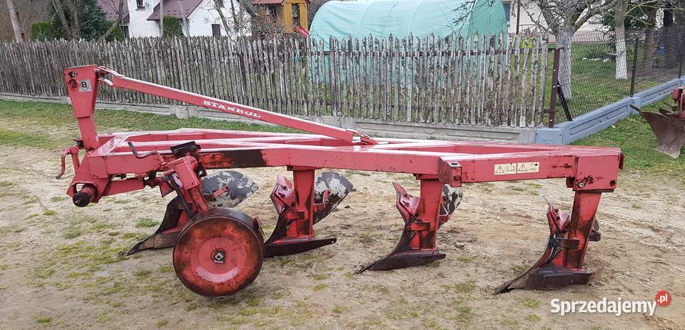 Pług zagonowy Duży 4skibowy 70 wysoka słupica małopolskie Dąbrowa Tarnowska