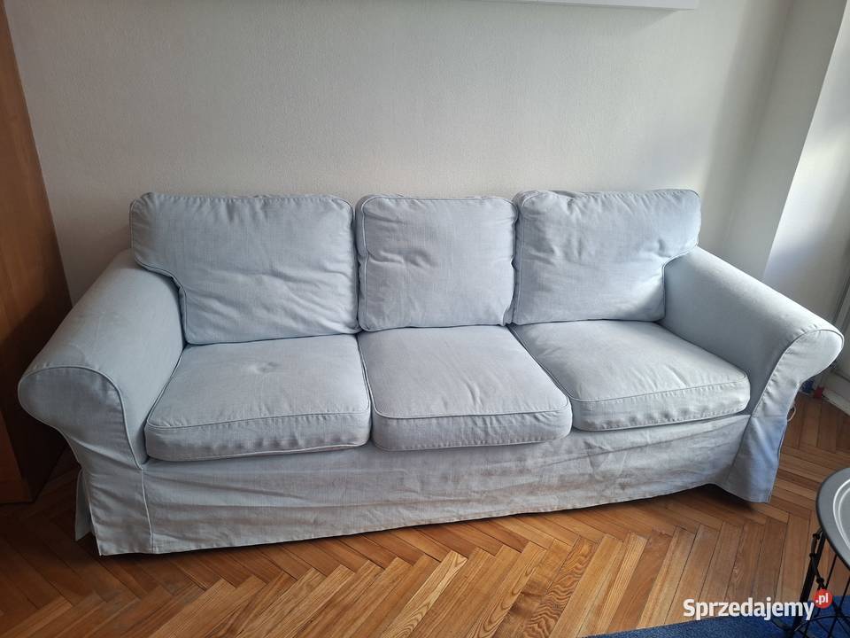 sofa niebieska IKEA 218cm Ostrów Mazowiecka sprzedam