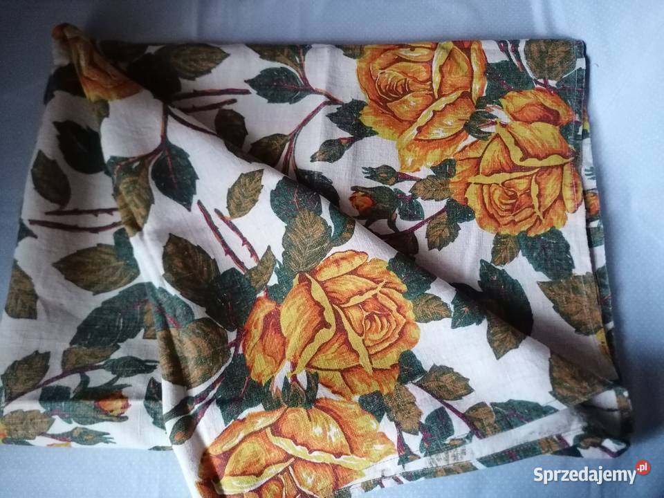 Tkanina lniana 3 szale rozmiar każdego Łódź