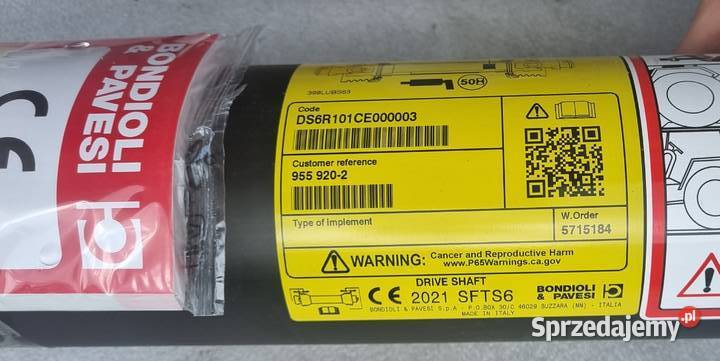 WAŁ PRZEGUBOWO TELESKOPOWY BONDIOLI PAVESI mazowieckie