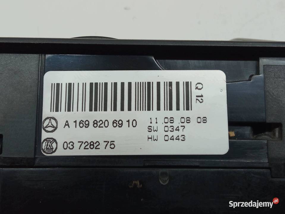 PRZEŁĄCZNIK SZYB A1698206910 MercedesBenz Bklasa sprzedam