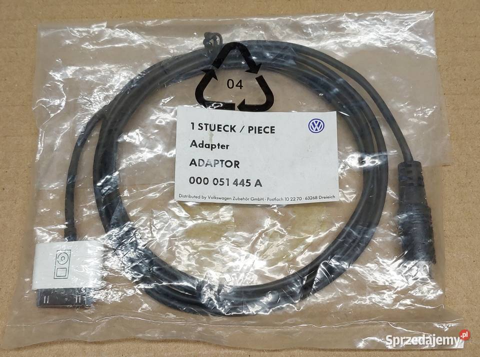 KABEL ADAPTER IPOD VW GOLF V PASSAT B6 TOUAREG Mielęcin