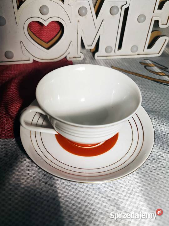 Filiżanka Porcelanowa z talerzykami Vintage dolnośląskie Wrocław