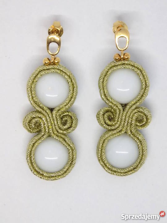 KOLCZYKI BIAŁOZŁOTA NIESKOŃCZONOŚĆ SUTASZ Warszawa