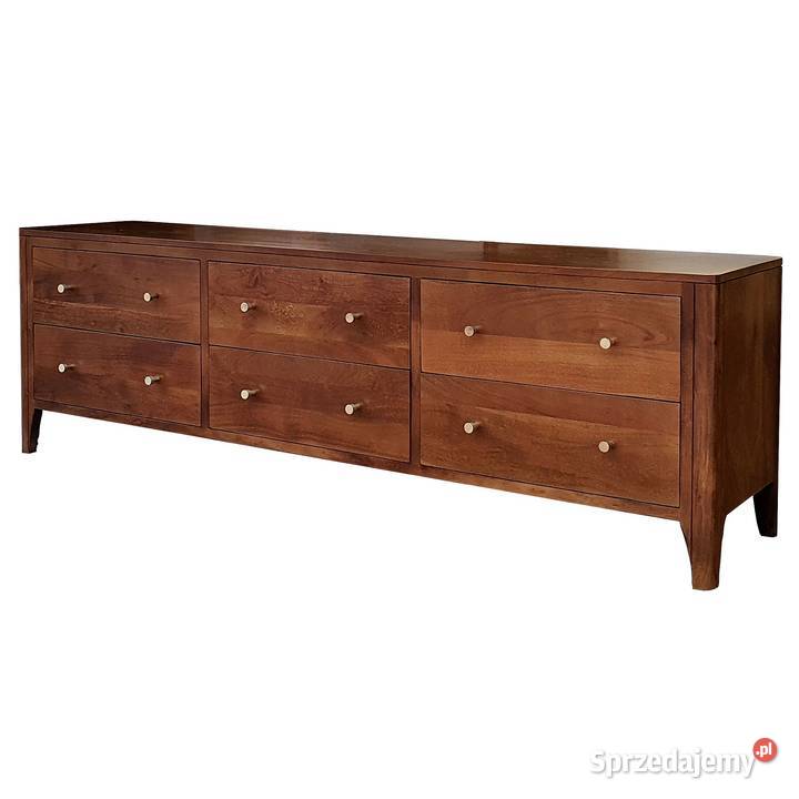 Niska komoda drewniana MILANO 175 z szufladami z Lublin sprzedam