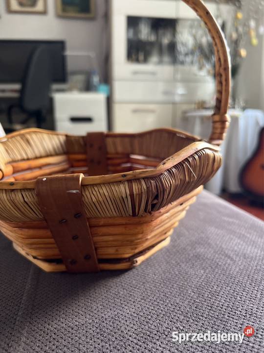 Koszyk antyk pleciony inny kolor śląskie