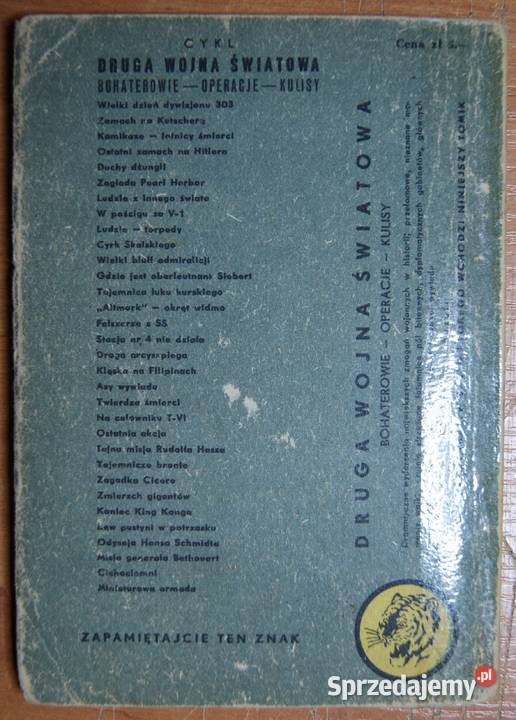 Żółty Tygrys Tajemnica Łuku Kurskiego 1959 lubelskie