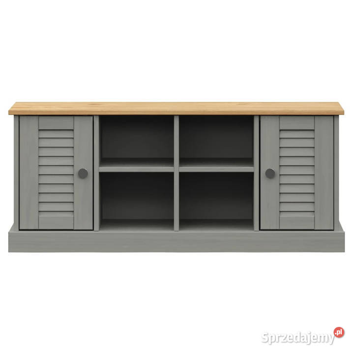 Szafka na buty VIGO szara 106x35x45 lite drewno Warszawa