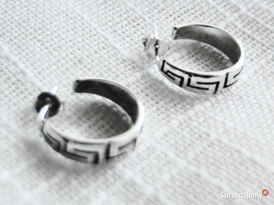 Fajne kolczyki srebro 925 solidne Warszawa sprzedam