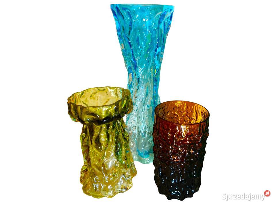 Wazony Kurt Wokan Ingrid glassG Baxtervintage Kalisz