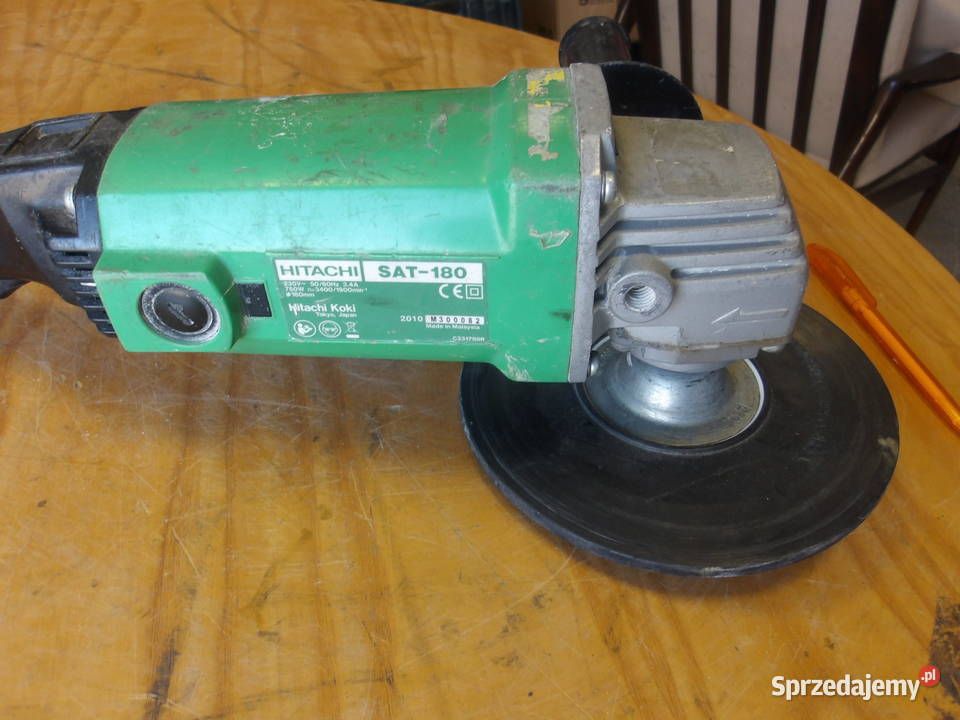Szlifierka tarczowa polerka 750W Hitachi SAT180 Pleszew