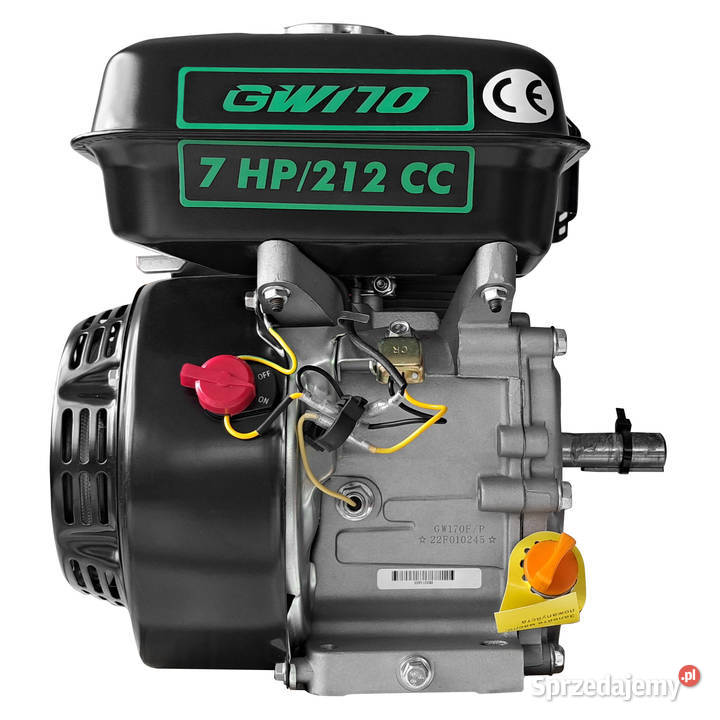 Silnik benzynowy Grnwelt GW170Q 7 Wał 1905mm