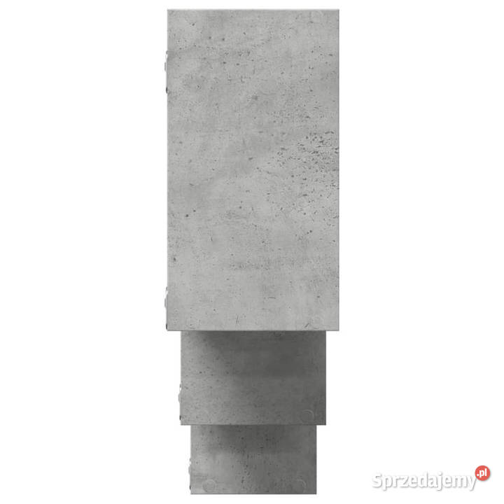 Półka ścienna szarość betonu 159x18x66 WM853302