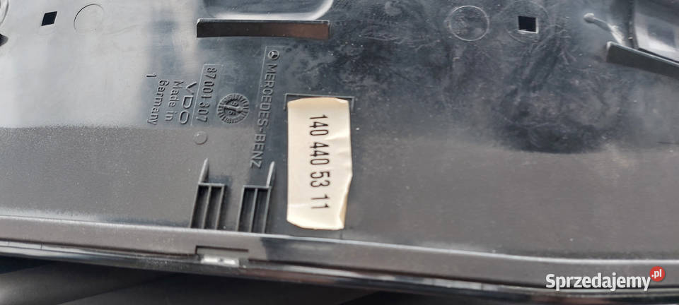 SPRZEDAM TABLICĘ Z LICZNIKAMI DO MERCEDES W140 Nasielsk