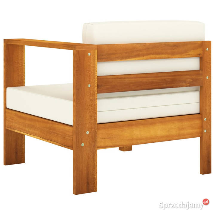 4osobowa sofa ogrodowa z kremowymi poduszkami mazowieckie Warszawa