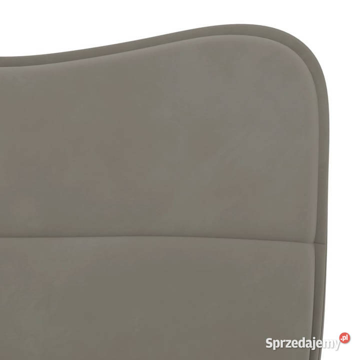 Krzesła stołowe 2 jasnoszare aksamitne WM344820 Warszawa