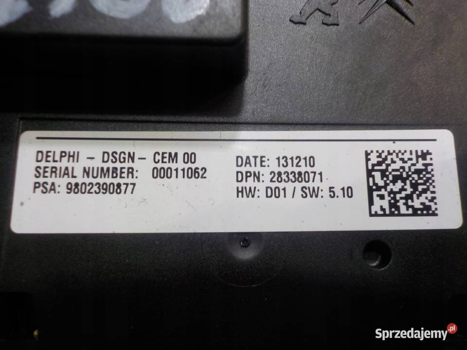CITROEN DS5 16 EHDI 14r panel przelacznik radia mazowieckie
