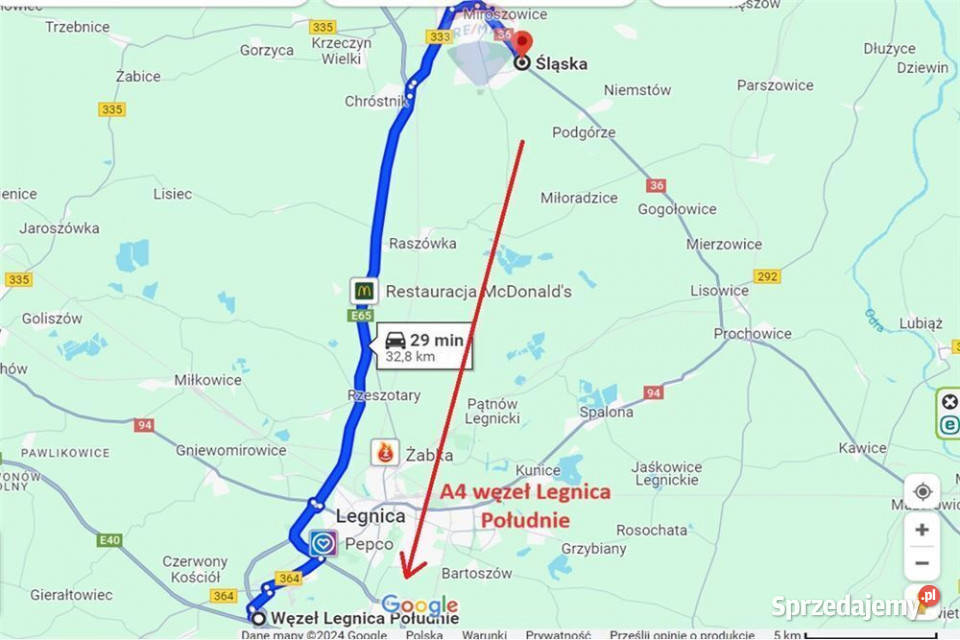 Tereny produkcyjno magazynowo usługowe DK 36 Osiek